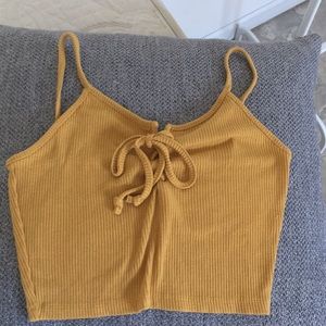 Forever 21 Mustard Crop Top